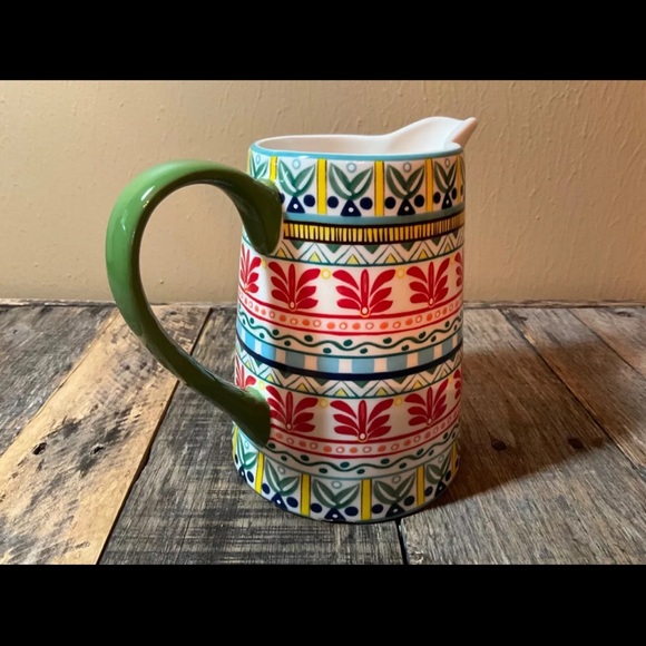 Potter’s Studio Brand  Holiday Pitcher with Vibrant Colors - Picture 1 of 7
